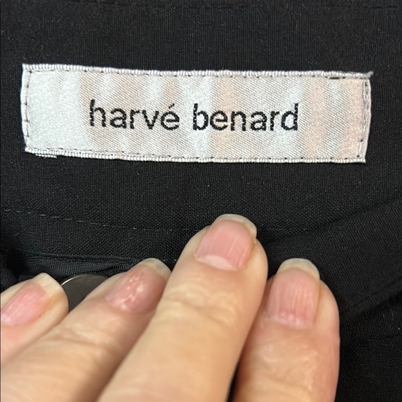 Harve Benard Black Trousers Straight Leg Formal - Picture 2 of 5
